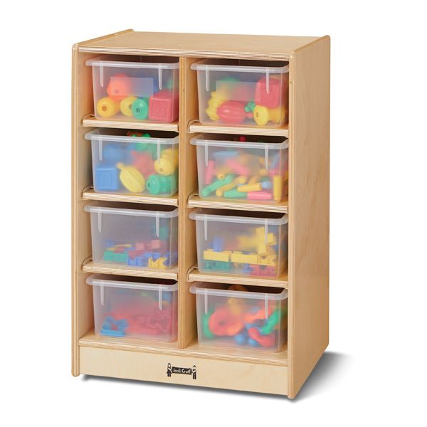 Jonti-Craft® 8 Cubbie-Tray Mobile Unit - Without Trays