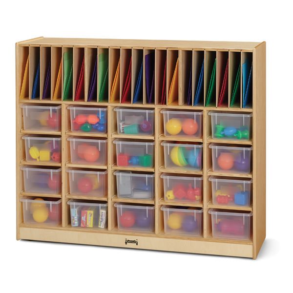 Jonti-Craft® Classroom Organizer - With Clear Cubbie-Trays