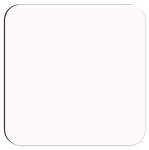 Unisub White Hardboard Rectangle with Magnet Strip - 2 x 3