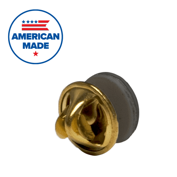 Clear Single Post Base With Clutch And Black Adhesive Back