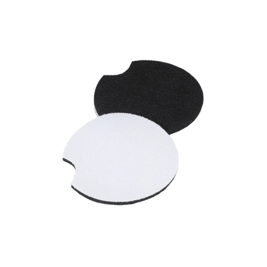 White Matte 3.9x 3.9 Square Ceramic Coaster with Cork Back