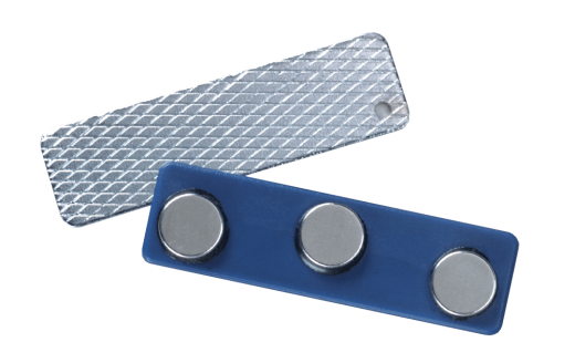 J63 1/2" X 1-3/4" Blue Triple Grip Magnetic Badge Finding