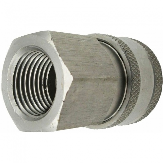 Protool Coupler 1/4 FPT SS Socket - Stainless Steel Straight Through Socket