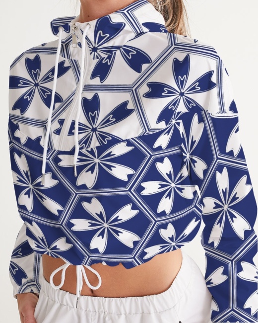Women's Cropped Windbreaker Sakura