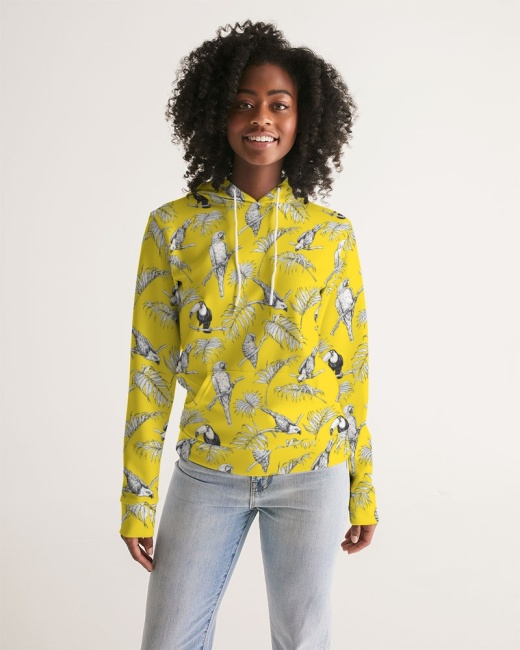 Women's Hoodie Tropical Birds