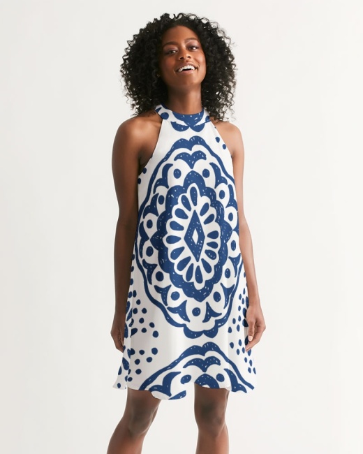 Women's Halter Dress Peace