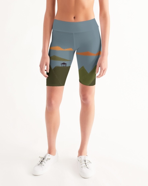 Women's Mid-Rise Bike Shorts Hills