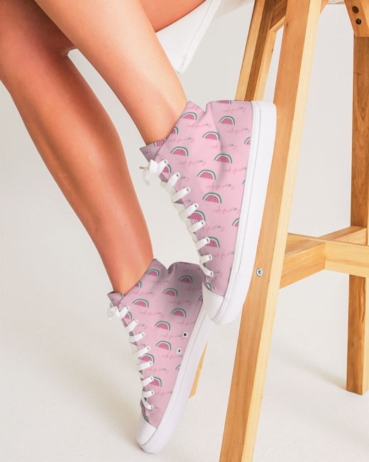 Women's Hightop Canvas Shoe Sunshine Watermelon