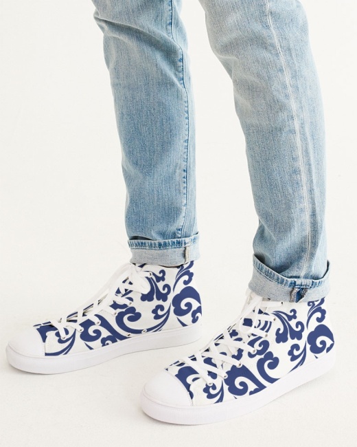 Men's Hightop Canvas Shoe Lucky Clouds