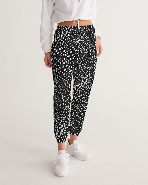Women's Track Pants Cheetah Black