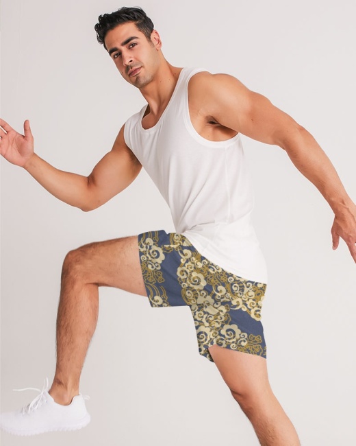 Men's Jogger Shorts Round Dragon