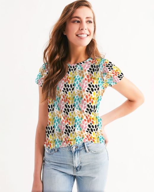 Women's Tee Multi Cheetah