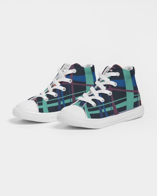 Kids Hightop Canvas Shoe Weave