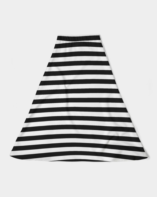 Women's A-Line Midi Skirt Piano