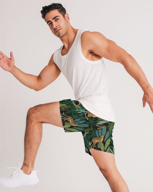 Men's Jogger Shorts Jungle Cheetah