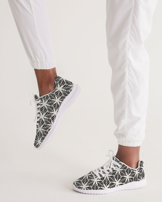 Women's Athletic Shoe Leaf Geo