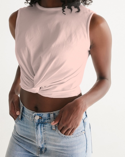 Women's Twist-Front Tank Blush Pastel