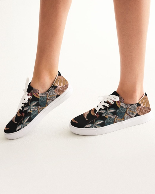 Women's Lace Up Canvas Shoe Blossom