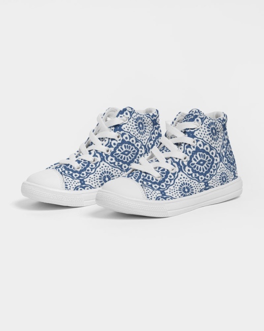 Kids Hightop Canvas Shoe Porcelain Collection