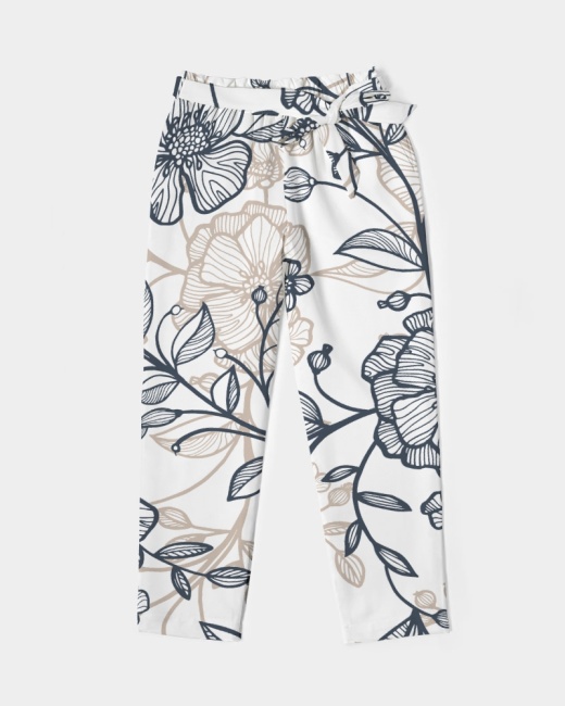 Women's Belted Tapered Pants for Growth and Style