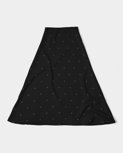 Women's A-Line Midi Skirt Four Dots