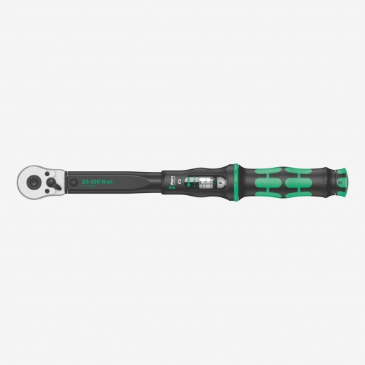 Wera 075621 Torque Wrench 20-100 Nm Reversible Ratchet 1/2" Drive