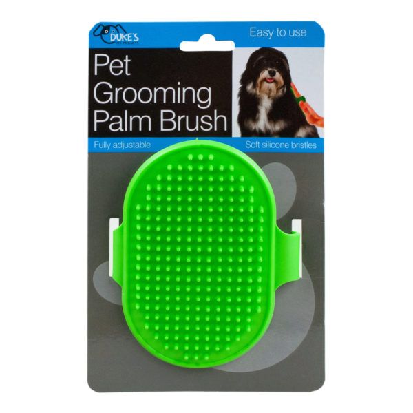 Pet Grooming Palm Brush, Pack Of 12