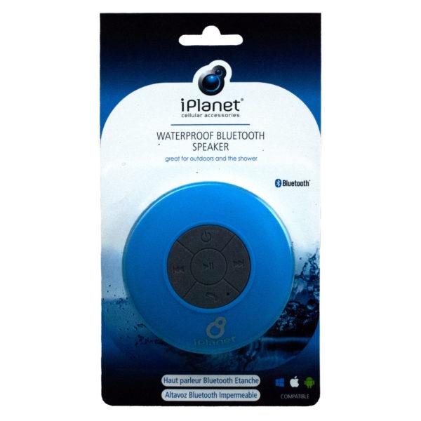 Blue Water Resistant Bluetooth Speaker, Pack Of 2
