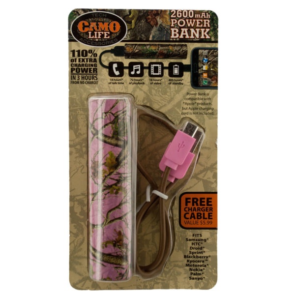 2600 Mah Camouflage Print Power Bank, Pack Of 6