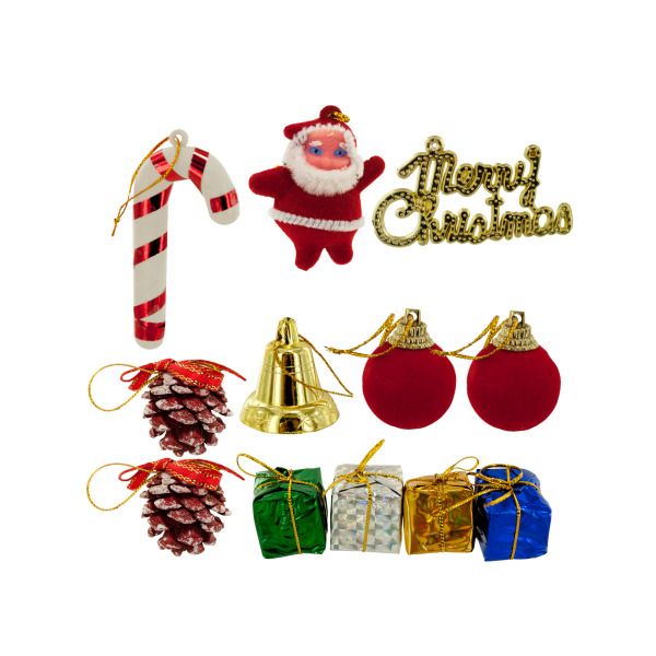 Mini Christmas Ornament Set, Pack Of 24