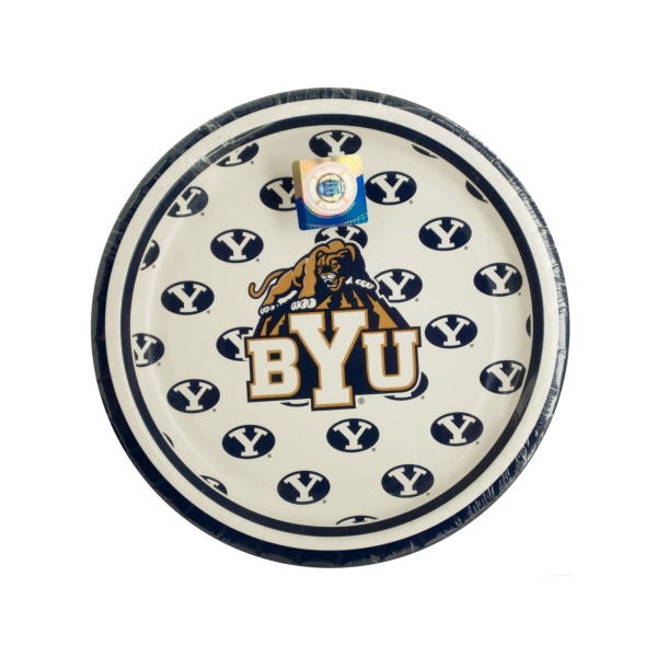Brigham Young University Dessert Party Plates, Pack Of 24