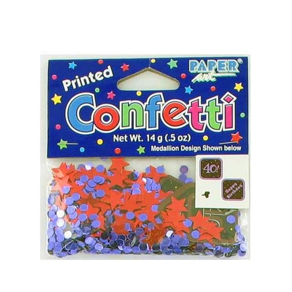 40Th Birthday Confetti, Pack Of 36