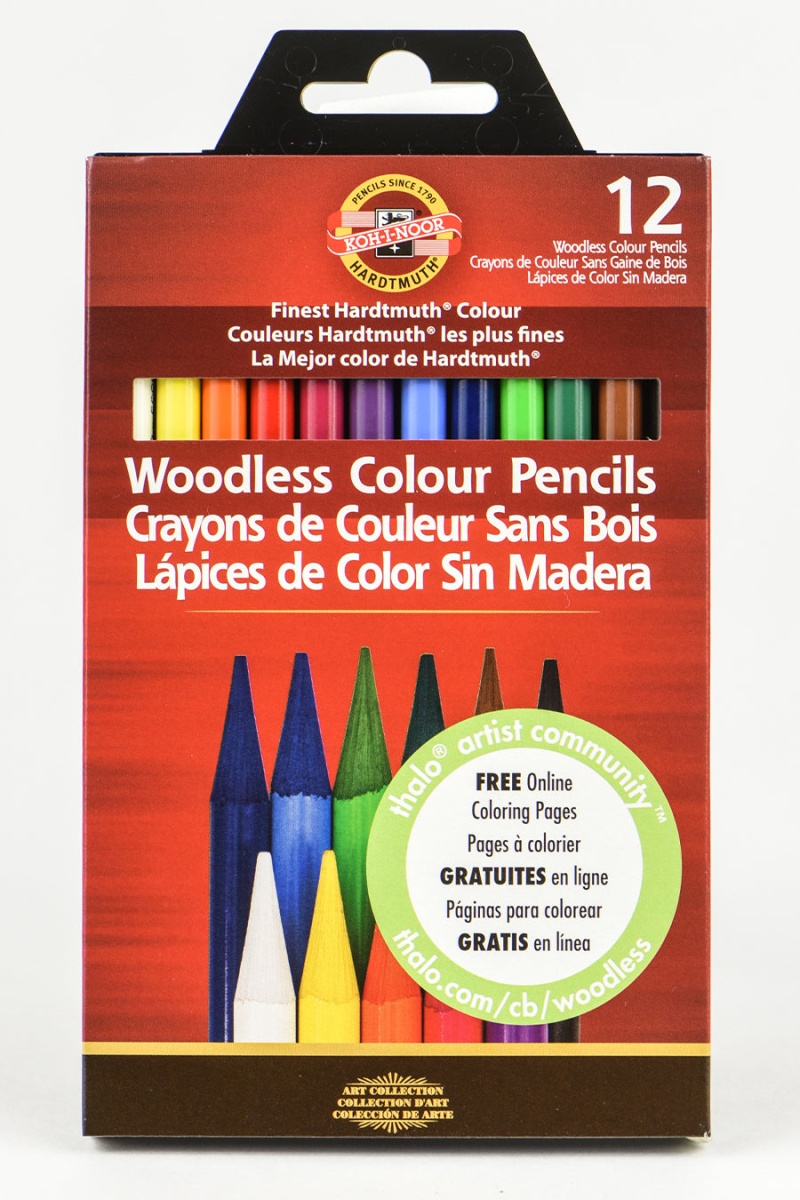 Koh-I-Noor® Progresso® Woodless Colored Pencil Sets 12 Piece
