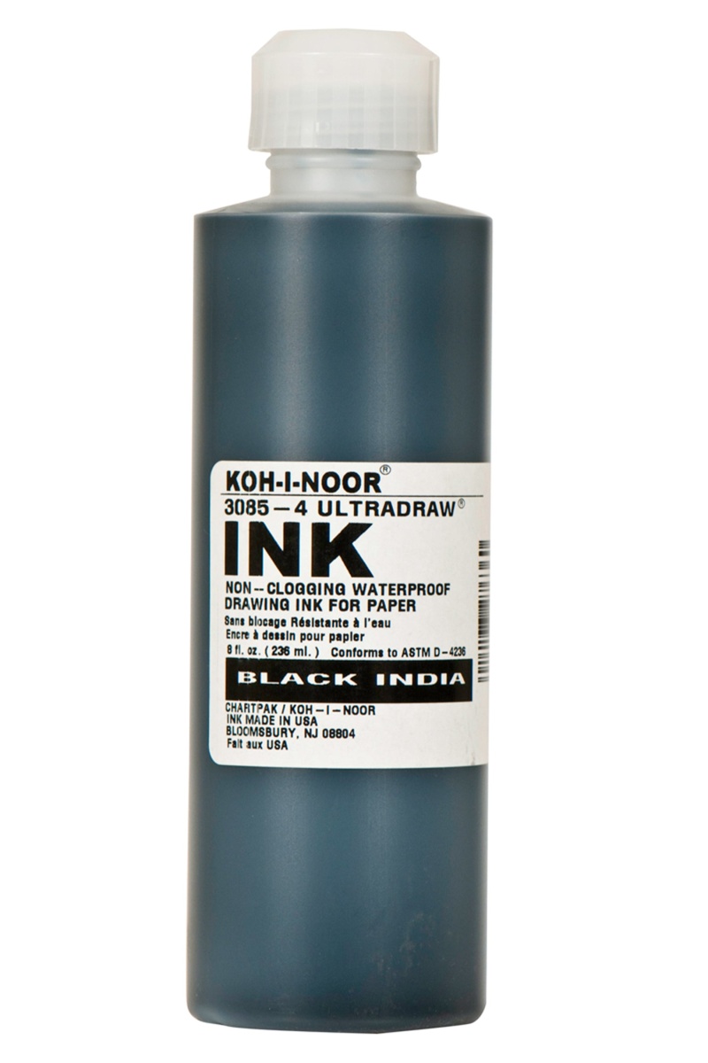 Koh-I-Noor® Ultradraw® Ink, Black India 8 Oz
