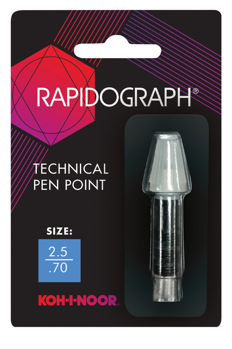  Koh-I-Noor® Rapidograph® Technical Pen Points - 2.5/.70