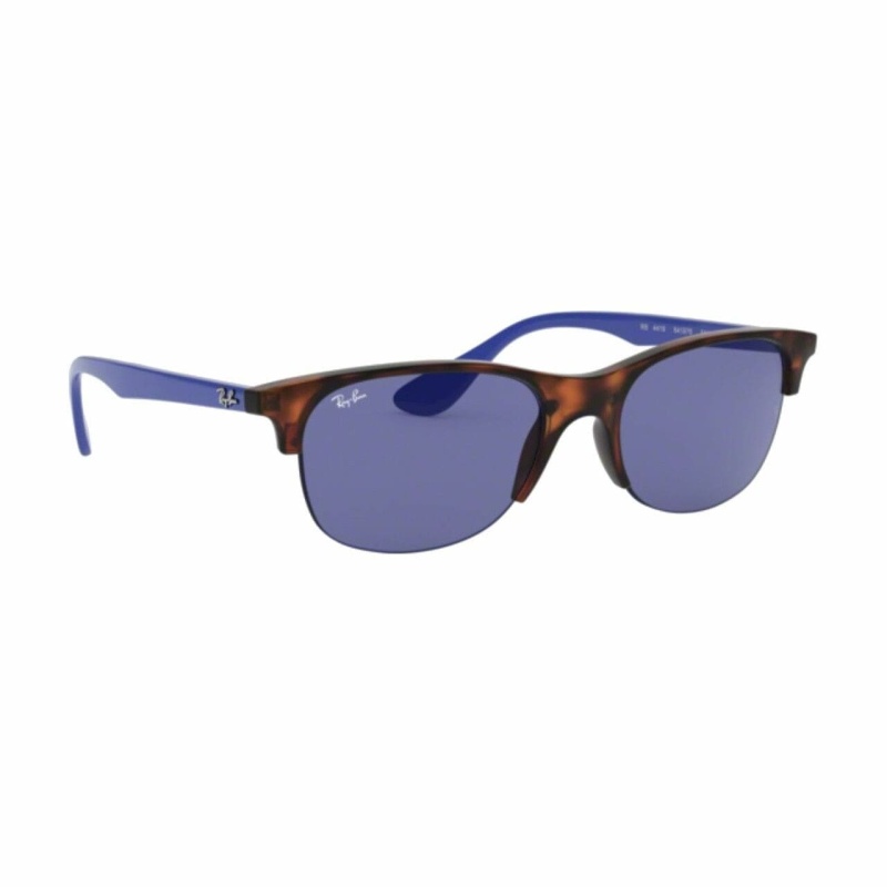 RayBan Rb4419641976 Tortoise Light Blue Square Dark Violet Classic Lens Sunglasses