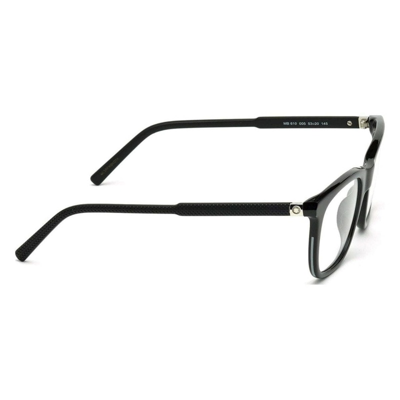 Montblanc Black Men's Square Eyeglasses Frames