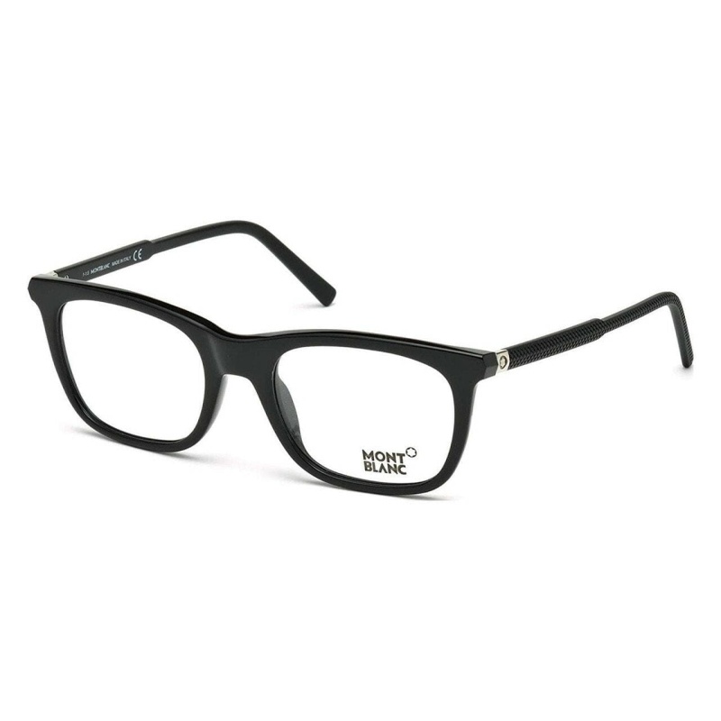Montblanc Black Men's Square Eyeglasses Frames