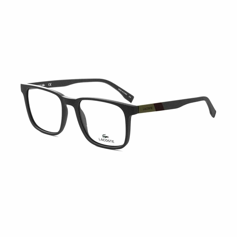 Lacoste Matte Grey Square Men's Plastic Eyeglasses