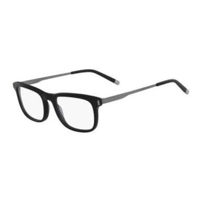 Calvin Klein Black Rectangular Men's Plastic Eyeglasses
