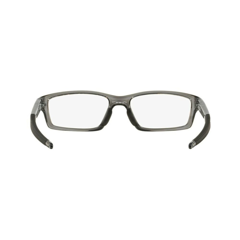 Oakley Grey Smoke Rectangular Interchangeable Temples Men's Eyeglasses