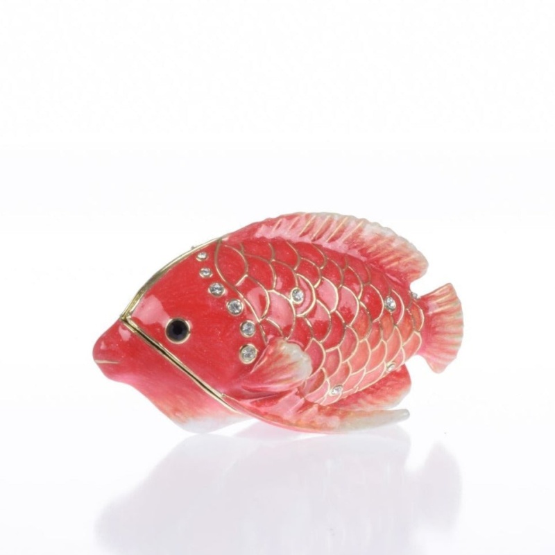 Buy Red Snapper Fish Trinket Box Online - Exquisite Marine-Themed Decor
