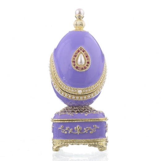 Blue Faberge Egg With Pearl: A Masterpiece of Enamel Painting