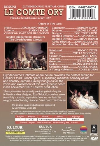 LE COMTE ORY (Glyndebourne Festival Opera) DVD 9 Opera