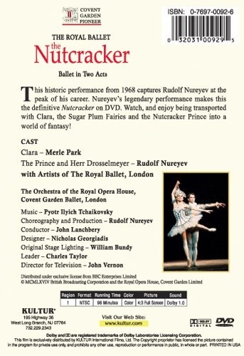 NUTCRACKER WITH NUREYEV (Royal Ballet) DVD 5 Ballet