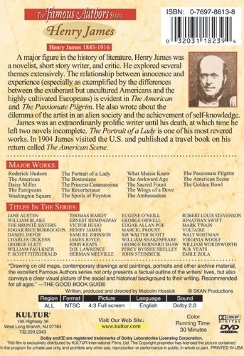 Famous Authors: Henry James DVD 5 Literature