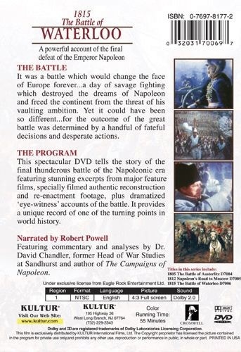 BATTLE OF WATERLOO DVD 5 History