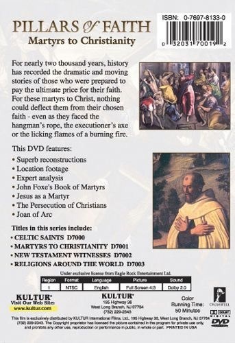 MARTYRS TO CHRISTIANITY DVD 5 History