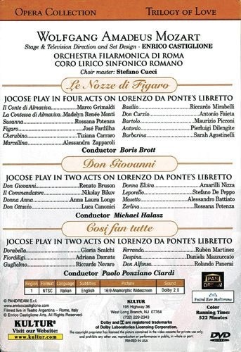 TRILOGY OF LOVE (D2840-42) DVD 9 (3) Opera