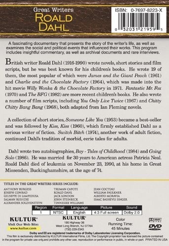 GREAT WRITERS: ROALD DAHL DVD 5 Literature